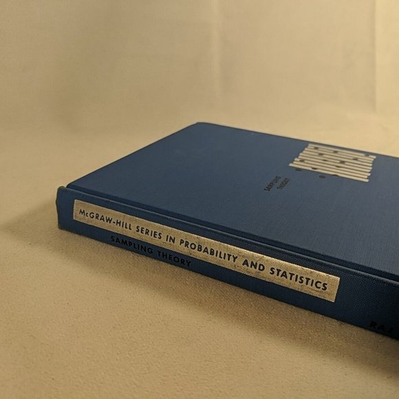Sampling Theory 1968 Raj McGraw-Hill Probability & Stats Hardcover Book Vintage - Picture 3 of 13